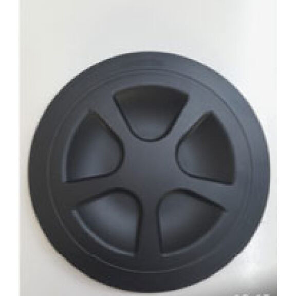 Round Shape Non-Slip Inspection Hatch, 6 Inch, Black image number 0