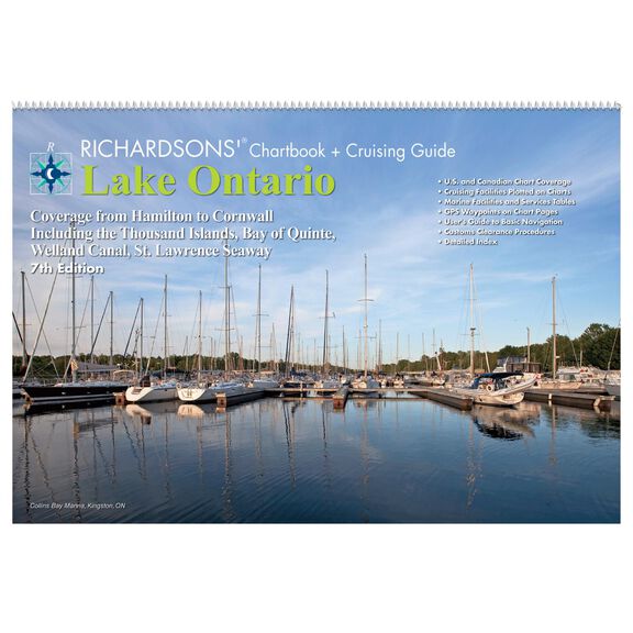 LO7WMDS Lake Ontario Chartbook + Cruising Guide, 7th Edition image number 0