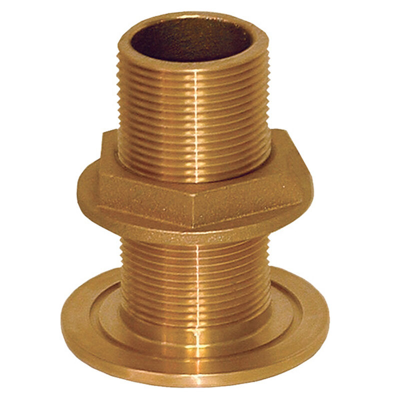 2 1/2" Bronze Thru-Hull Fitting with Nut image number 0