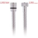 Hose 6' Stainless Steel 1/2" NPS-F + 1/2" NPS-F image number 1
