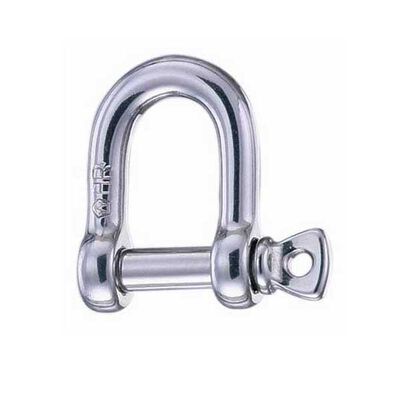 Stainless Steel Captive "D" Shackle with 9/16" Pin