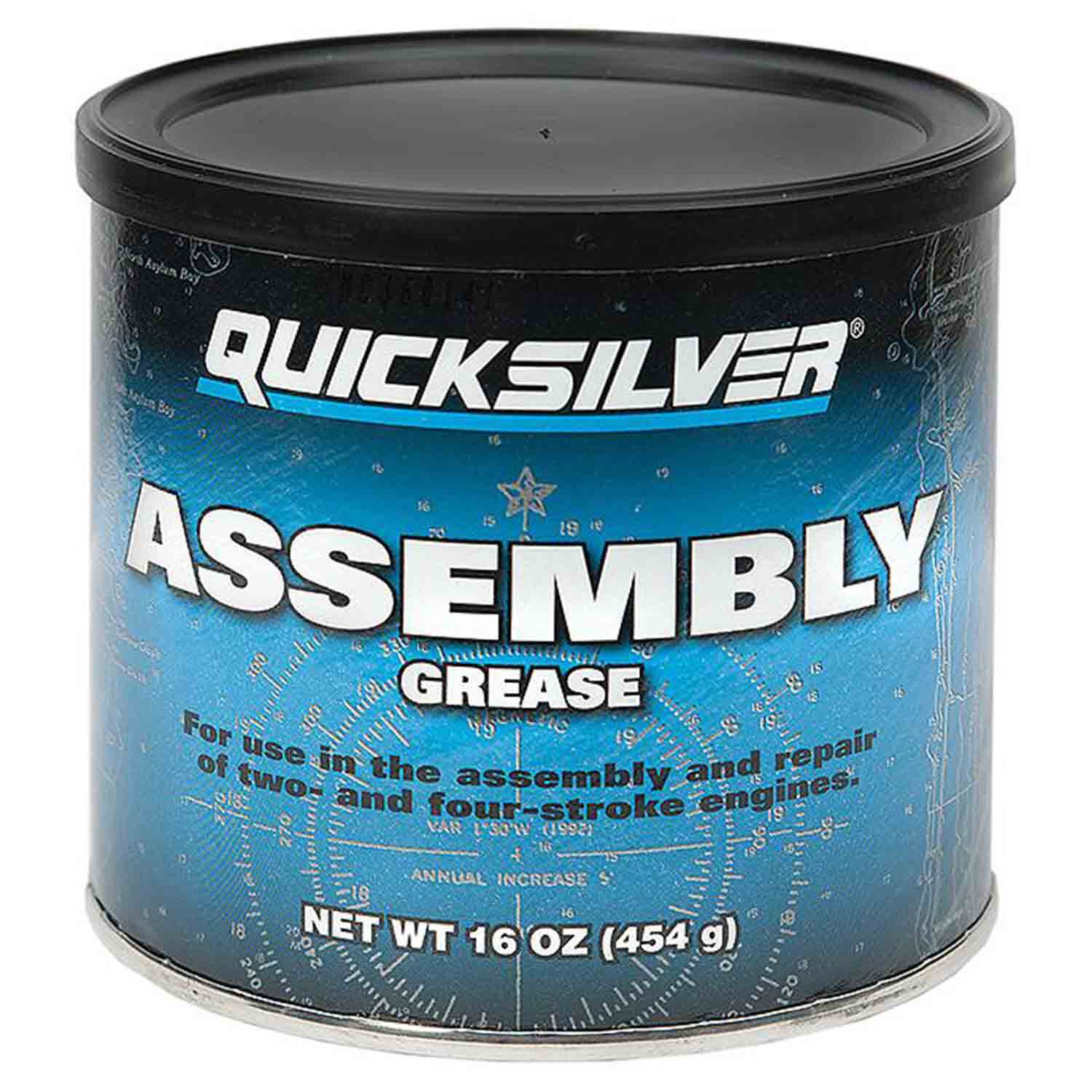 QUICKSILVER Quicksilver 8M0071836 Assembly Grease, 16 oz. Tub