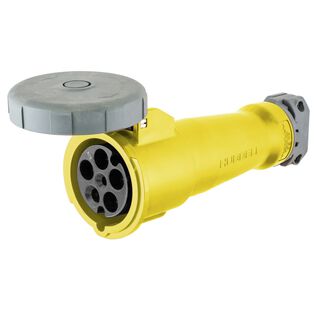 Hubbell Marine Pin & Sleeve Connector, 4P5W, 100A 277/480v
