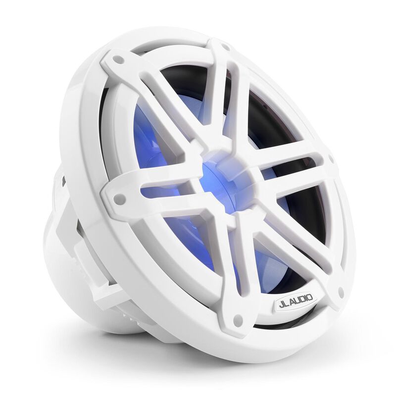 M3-10IB-S-Gw-i-4 10" Marine Subwoofer Driver, White Sport Grilles with RGB LED Lighting image number 4