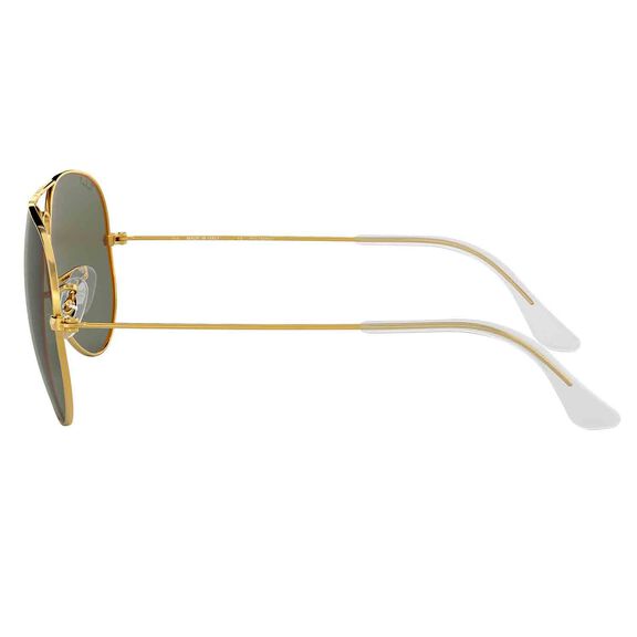 Aviator Large Metal Polarized Sunglasses image number 3