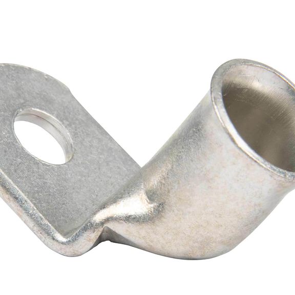 3/0 AWG 90 Degree Tinned Copper Lug, 5/16" Stud Size, 2-Pack image number 1