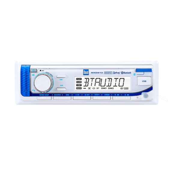 MXCPW134S Marine Digital Media and Bluetooth Receiver Package with 4 Speakers and Splash Guard image number 3