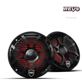 Wet Sounds REVO  6.5 inch High Output  Coaxial Speakers w/ SW-Black RGB Grilles