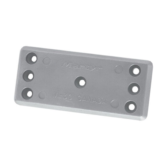 Bolt-On Magnesium Medium Streamlined Hull Anode, 2.67" x 6" x 0.56" image number 0
