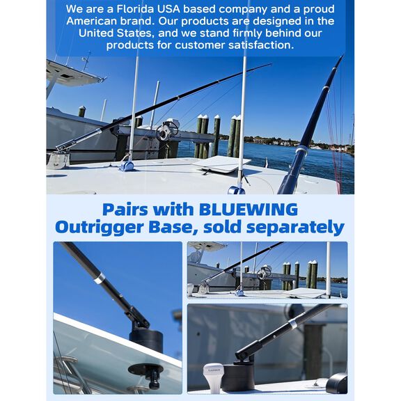 BLUEWING Carbon Fiber Outrigger Poles 15ft, 2 Pack image number 4