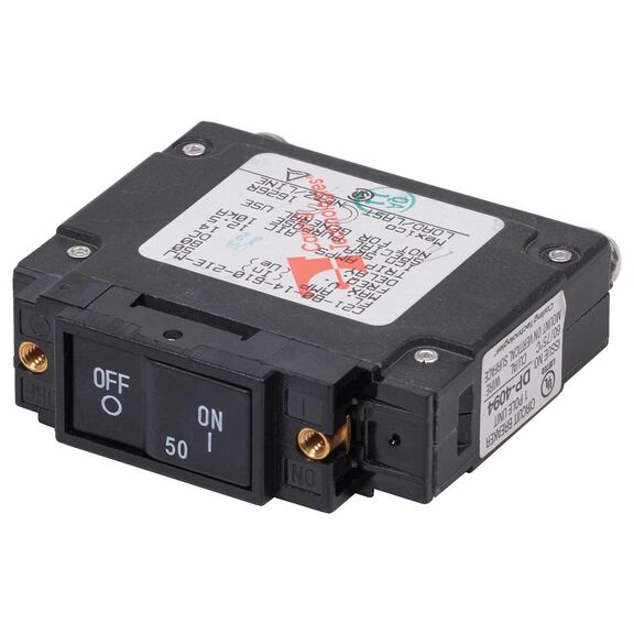 C-Series Flat Rocker Circuit Breaker, 50A DC UL489 image number 0