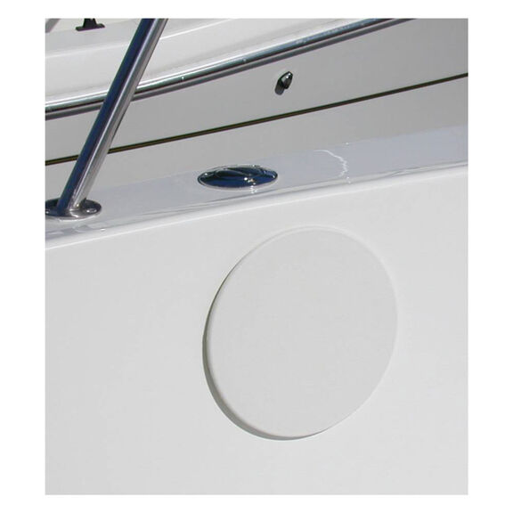 6" White Sure-Seal Pry-Out Deck Plate image number 1