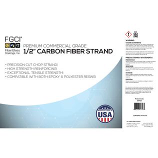 Carbon Fiber Filler 1/2", 5lb. Box