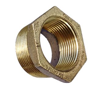 2" X 1-1/4"     MNPT x FNPT     Bronze Reducing Bushing