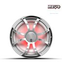 Wet Sounds REVO CX-10 XS-W-SS S2 10-inch High Output Component Style Coaxial Speakers with XS-White Stainless Steel RGB Grilles image number 1