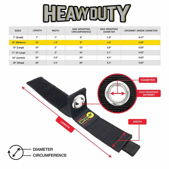 10" Heavy-Duty Storage Straps, 3-Pack image number 8