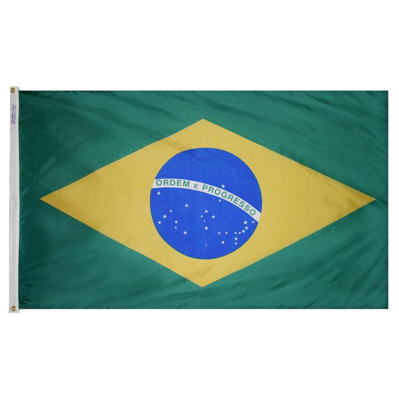 12" x 18" Brazil Courtesy Flag image number 0