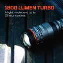 Davinci 1800L: 1800 Lumen Rechargeable Flashlight with Power Bank and Push Button Mode Selector image number 4
