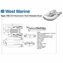 RIB-310 Aluminum Hull Inflatable Boat, 10ft 6in Length, Hypalon UV Resistant Material, 1090lb Capacity image number 8