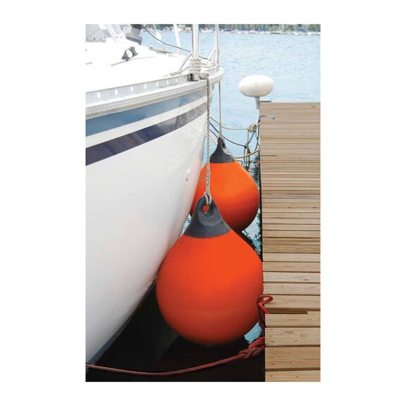 12" Dia. Tuff End Round Fender, Orange image number 1