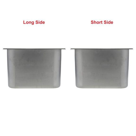 Rectangle Sink Brushed Finish, 304 Stainless Steel, 2" Drain, SoundKOTE image number 2