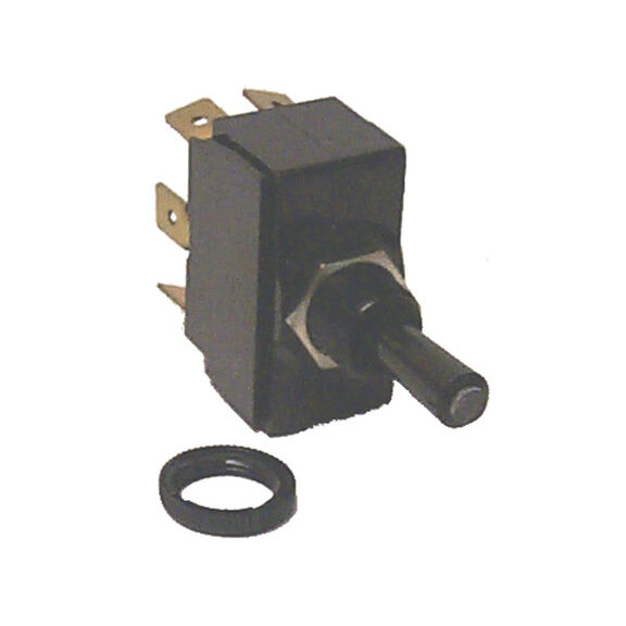Tip Lit Toggle Switch, On-Off-Mom On, SPDT image number 0