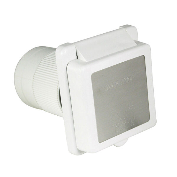 チップイン MARINCO Inlet , 50A 125/250V, Square, White