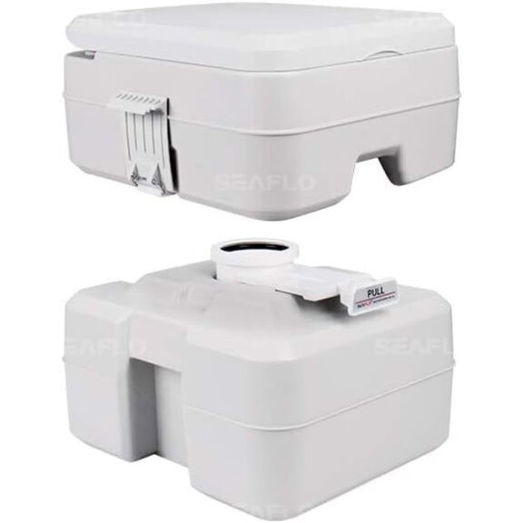 SEAFLO 5.3 Gallon Portable Toilet White image number 1