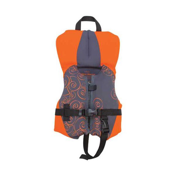 Kids' Neoprene Life Vest, Infant Neo PFD, Orange image number 0