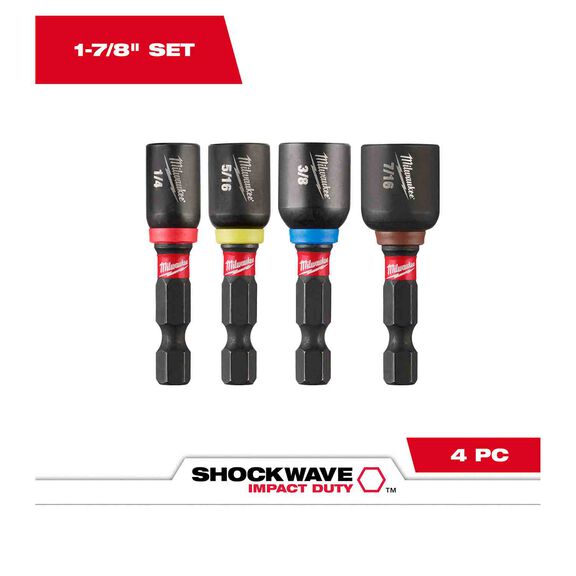 SHOCKWAVE Impact Duty&trade; 1-7/8" Magnetic Nut Driver Set, 4 Piece image number 0
