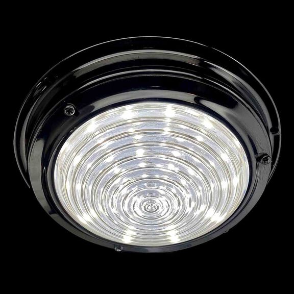 6 7/8" Stainless Steel LED Dome Light, White/Red image number 3