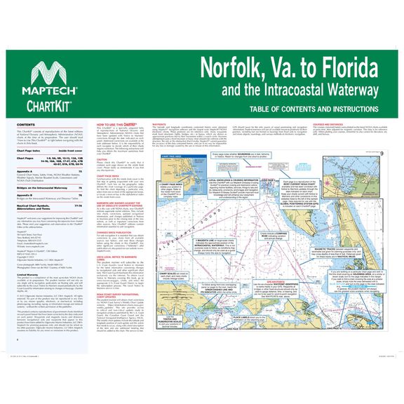 R06-15WMDS ChartKit&reg; Region 6, 15th Edition, Norfolk Va. to Florida and the Intracoastal Waterway image number 2