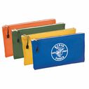 Zipper Bags, Canvas Tool Pouches Olive/Orange/Blue/Yellow, 4-Pack image number 0