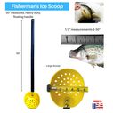 FLI Products Fisherman's Ice Fishing Skimmer Scoop Slush Strainer 36" Single Black & Yellow image number 5