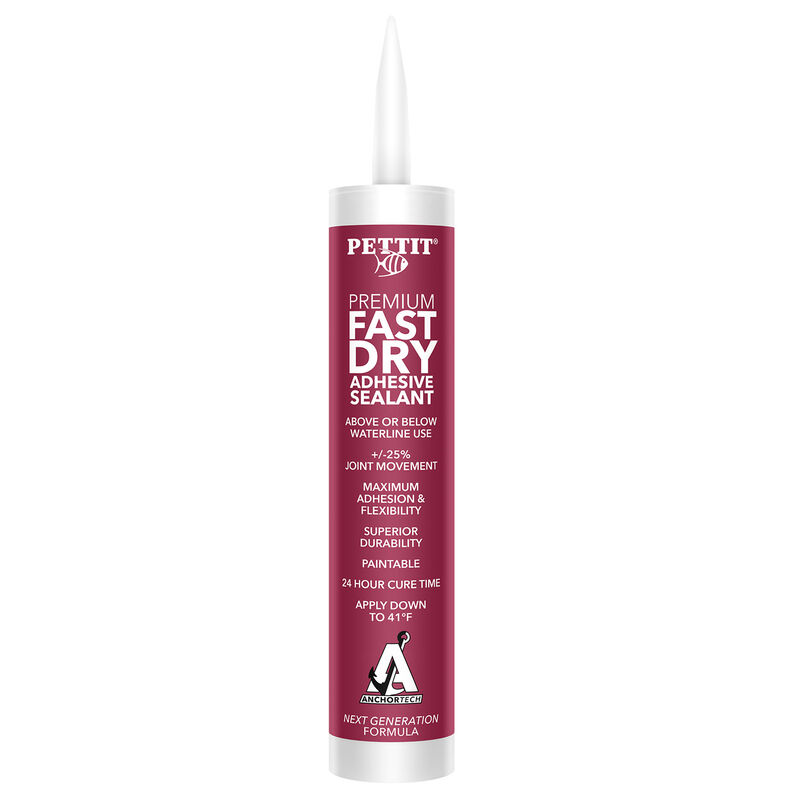 AnchorTech™ Premium Fast Dry Adhesive/Sealant, 10.1 fl. oz., White image number 0