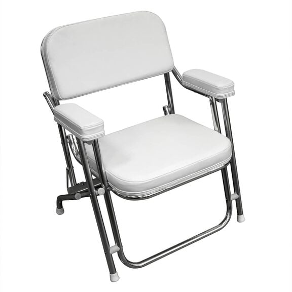 3316-784 Offshore Series Folding Deck Chair, Brite White image number 0