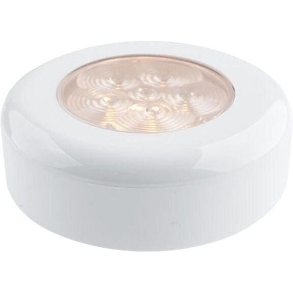 SEAFLO 3" Round LED Ceiling Courtesy Light, PC Bezel, Warm White image number 0
