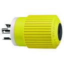 Hubbell Marine Twist-Lock Plug, 30A 125V, Yellow (B-Line) image number 1