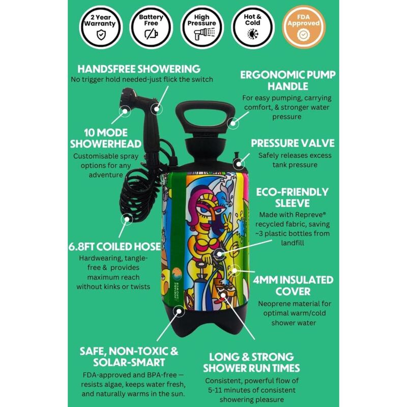 Beach Soul Portable Shower PRO Livin' the Dream 2.6G | by West Marine