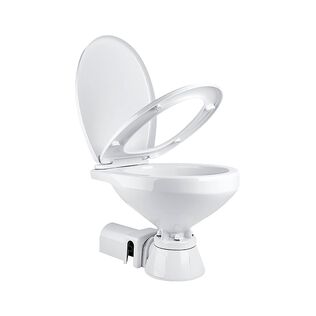 COMMODORE CM1RMT Push-Button Electric Marine Toilet Boating Head &ndash; 12V, Built-In Macerator