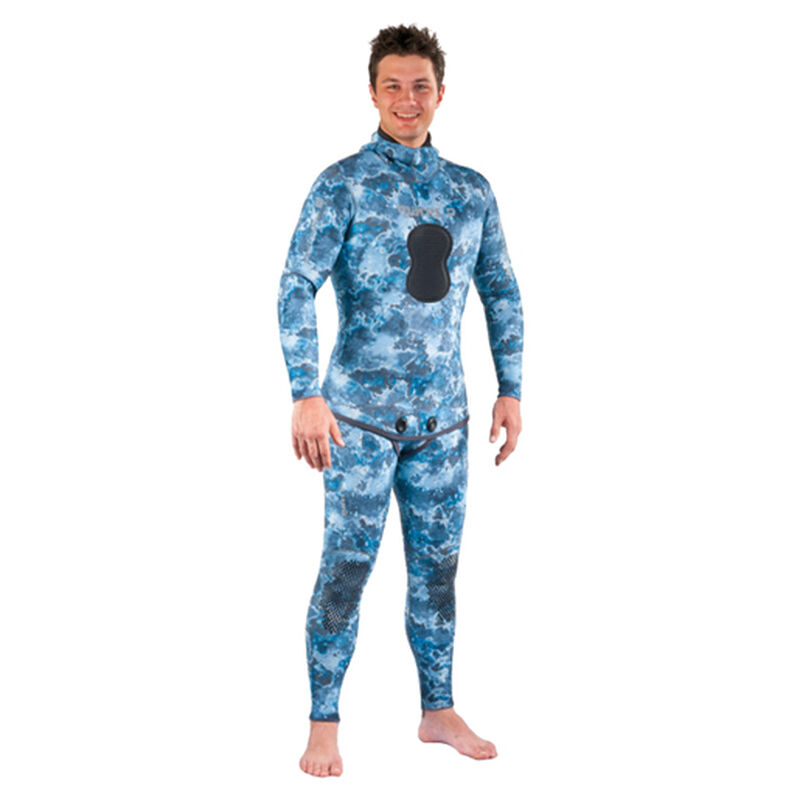 Wetsuit Jacket, Blue Camouflage, 3mm, Size 4 image number 0