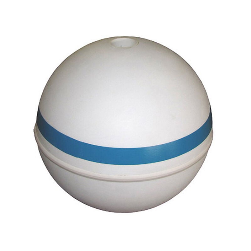White Premium Mark V Mooring Buoy with 2 1/2" PVC Tube, 24" Diameter