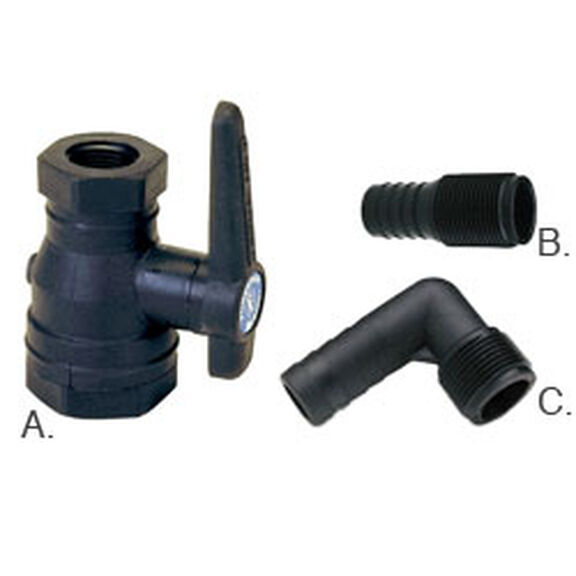 FORESPAR Marelon Ball Valve, 3/4" Female NPS