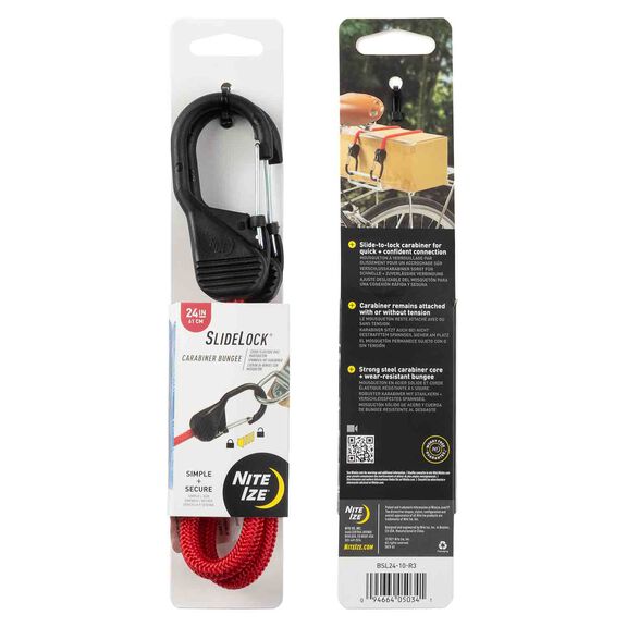 SlideLock&reg; Carabiner Bungee, 24" image number 2