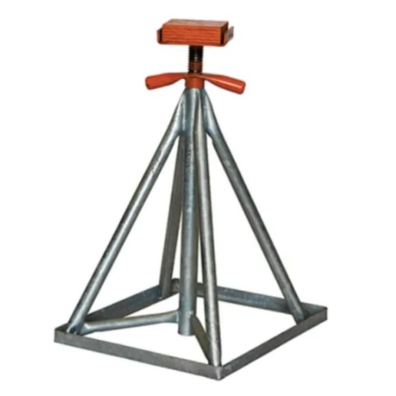 28" to 41"&nbsp;Stackable Keel Stand, Flat Top, Galvanized image number 0