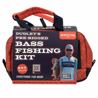 Dudley's Pre-Rigged Bass Fishing Kit with Bait Bag