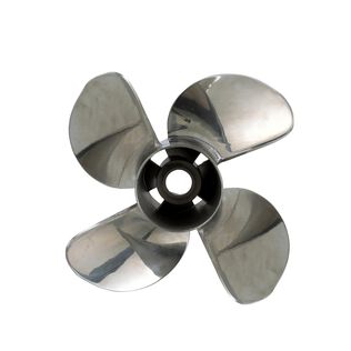 Quicksilver Q4 14.6" Diameter X 17" Pitch, 4-Blade Stainless Steel Propeller, Left Hand Rotation
