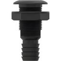 SEAFLO 5/8" Thru Hull Fitting with Check Valve Black image number 1