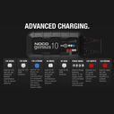 Noco Genius Automatic Portable Battery Charger with Repair Mode, Reverse Polarity Protection and Advanced Temperature Compensation, 10 Amp, 6V/12V image number 7