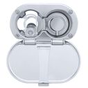 Aidack Transom Shower Hot/Cold Mixer, Chrome Cup & Lid, Hammer-Head Arctic White Sprayer, 6' Stainless Steel Hose, Chrome Aidack Handle image number 4